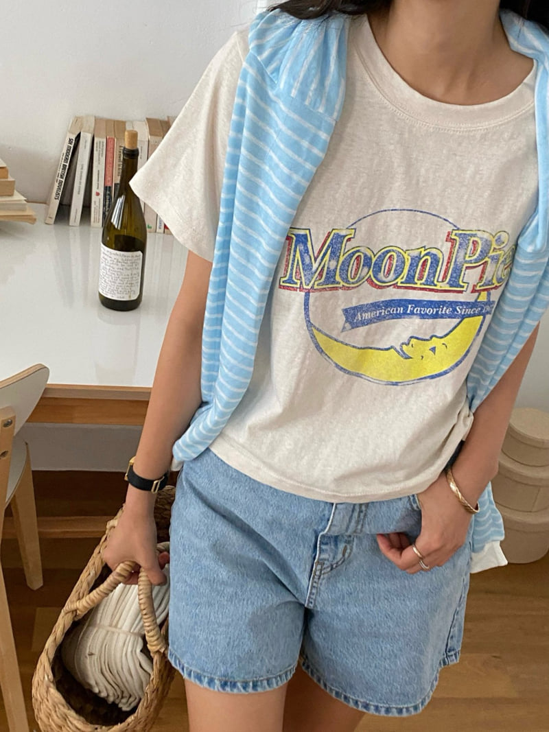 Diana - Korean Women Fashion - #pursuepretty - Moonpie Tee - 2