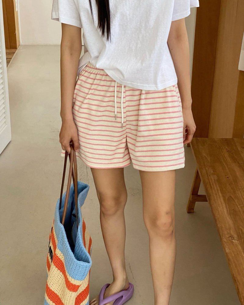 Diana - Korean Women Fashion - #shopsmall - Marine Terry Half Pants - 2