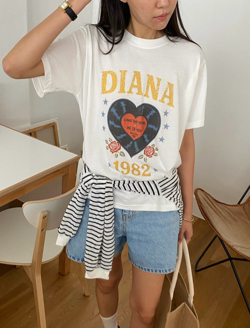 Diana - Korean Women Fashion - #vintageinspired - Diana Tee - 11