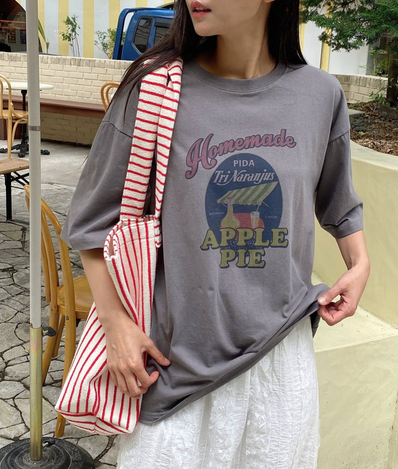 Diana - Korean Women Fashion - #womensfashion - Big Homemade Tee - 11