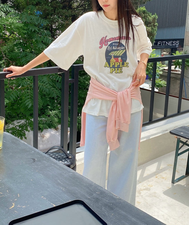 Diana - Korean Women Fashion - #womensfashion - Big Homemade Tee - 9
