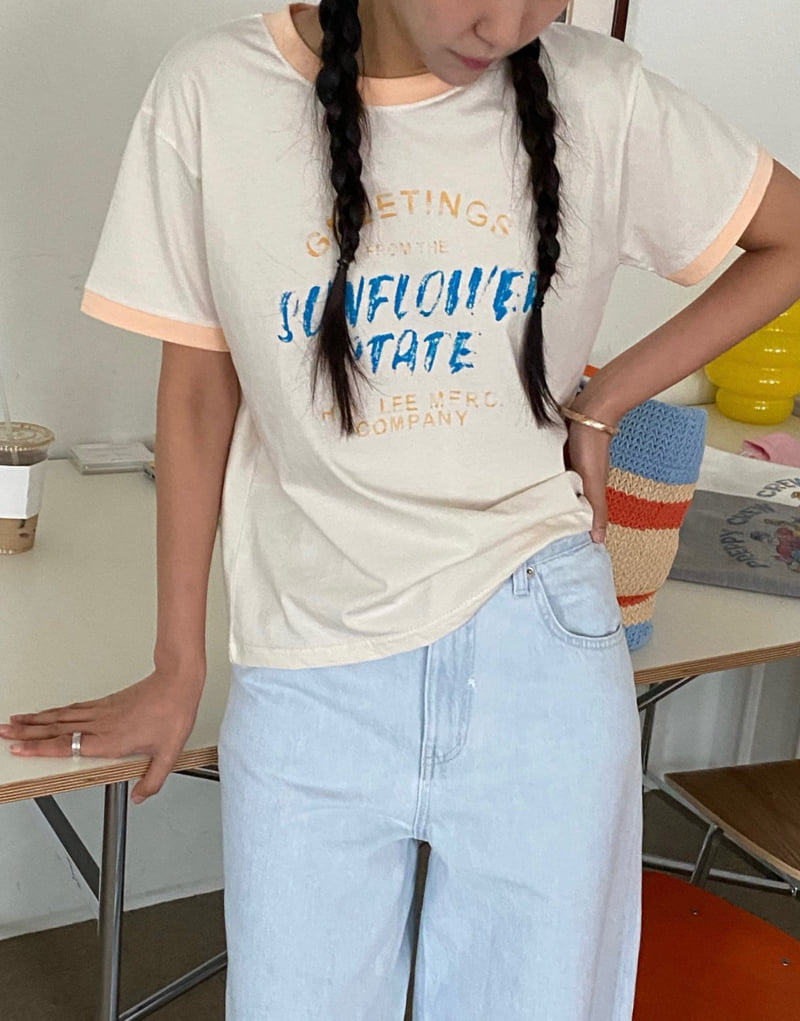 Diana - Korean Women Fashion - #womensfashion - Sunflower Tee - 11