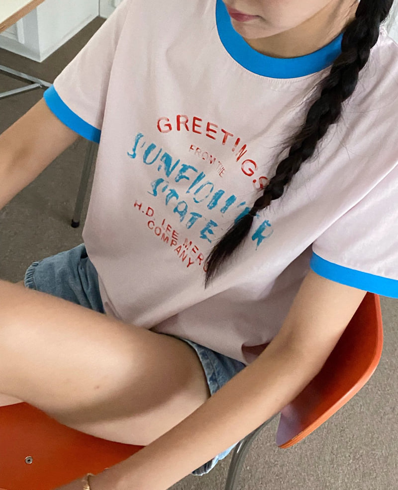 Diana - Korean Women Fashion - #womensfashion - Sunflower Tee - 5