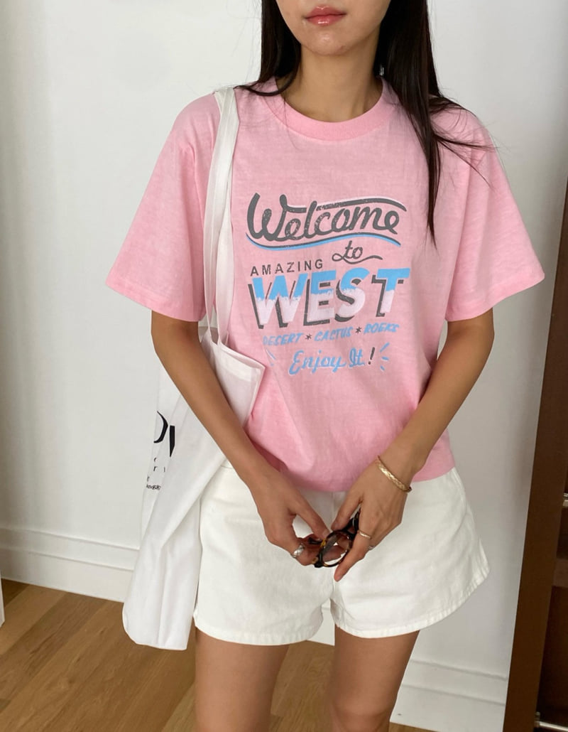 Diana - Korean Women Fashion - #womensfashion - Welcome Tee - 5