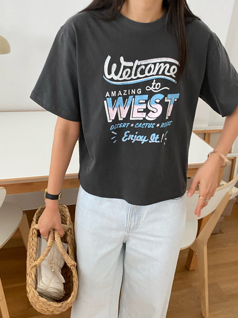 Diana - Korean Women Fashion - #womensfashion - Welcome Tee - 9
