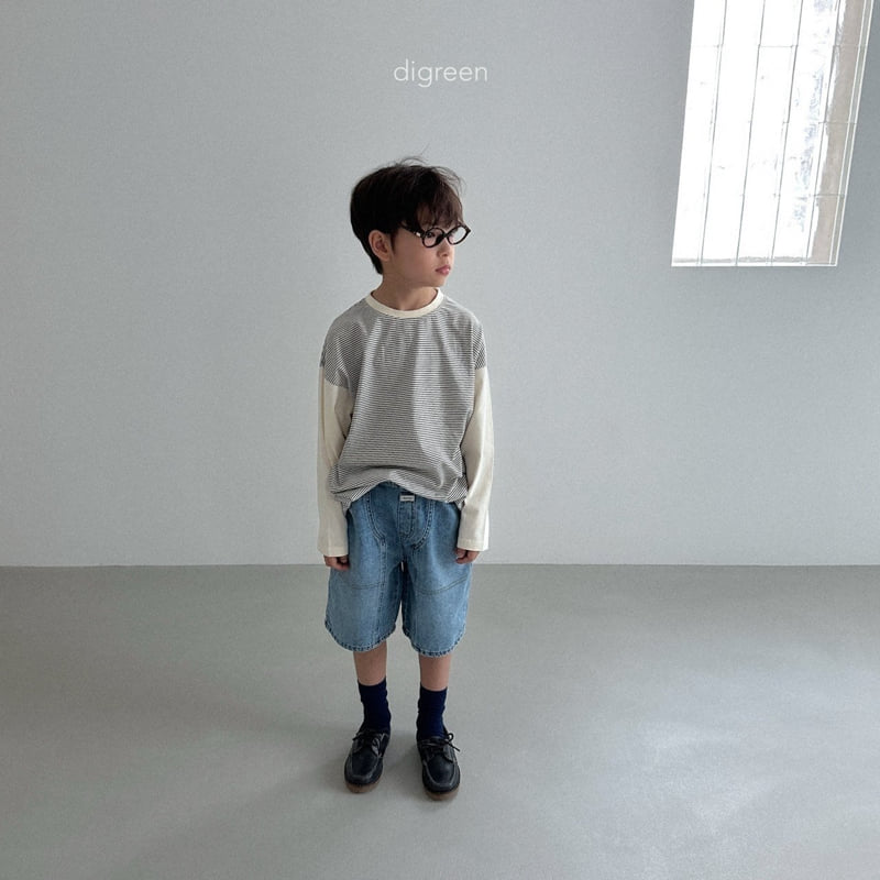 Digreen - Korean Children Fashion - #Kfashion4kids - Color-block ST Tee - 7