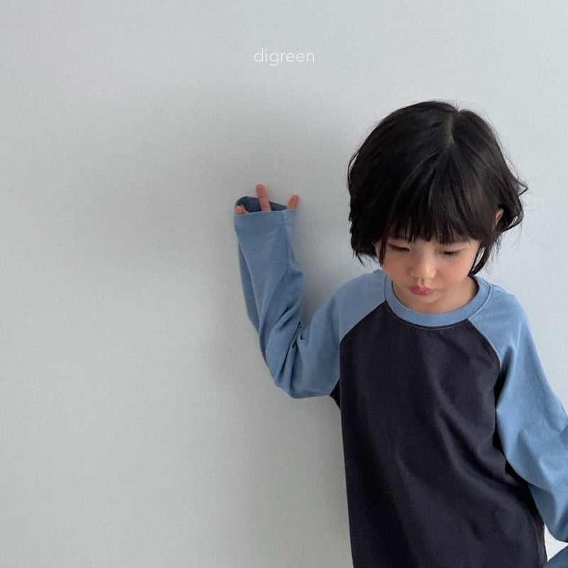 Digreen - Korean Children Fashion - #Kfashion4kids - Slit Raglan Tee - 5
