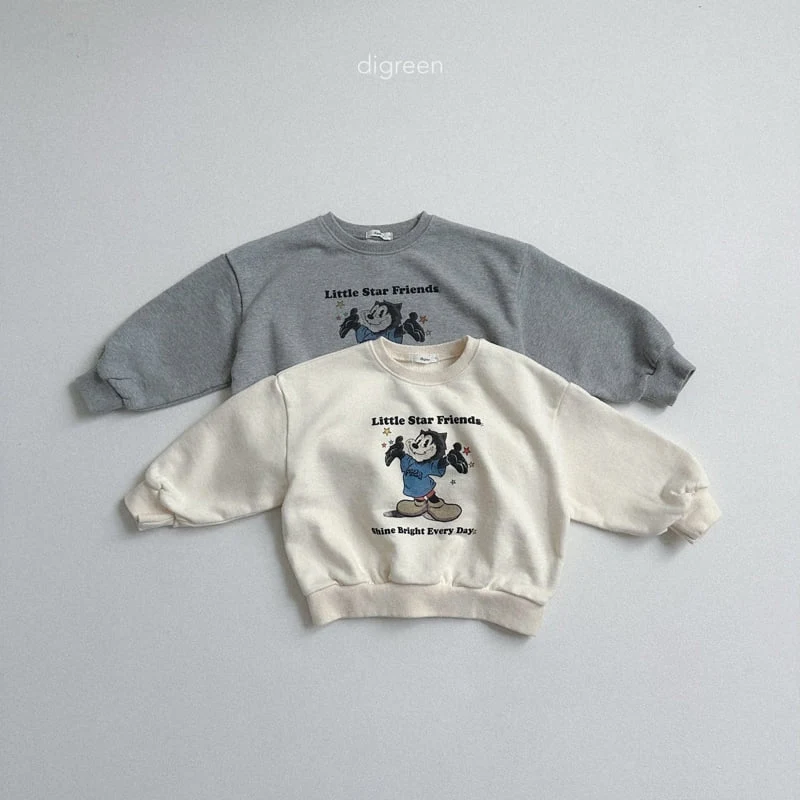 Digreen - Korean Children Fashion - #childofig - Nyangstar Sweatshirt - 3