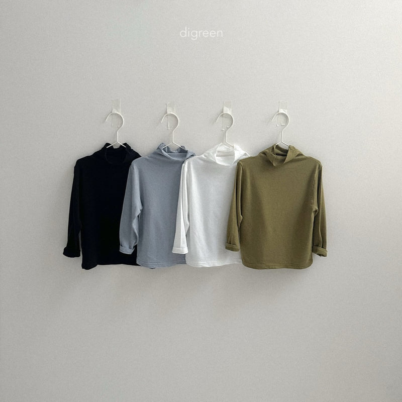 Digreen - Korean Children Fashion - #childofig - Glutinous Rice Turtleneck Tee - 4