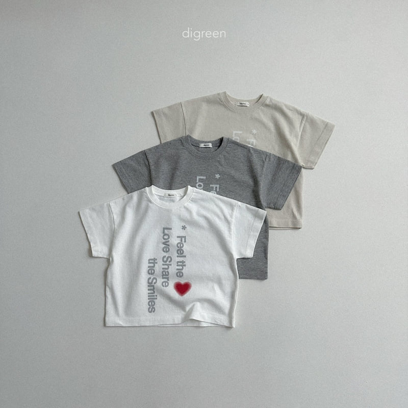 Digreen - Korean Children Fashion - #childrensboutique - Loveshare Tee - 3