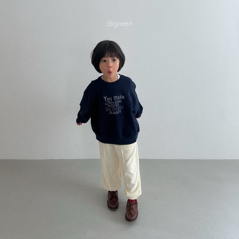Digreen - Korean Children Fashion - #childrensboutique - Terry Jogger Pants - 12