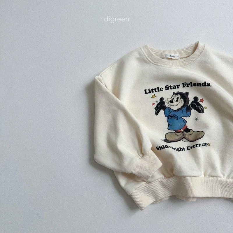 Digreen - Korean Children Fashion - #childofig - Nyangstar Sweatshirt - 4