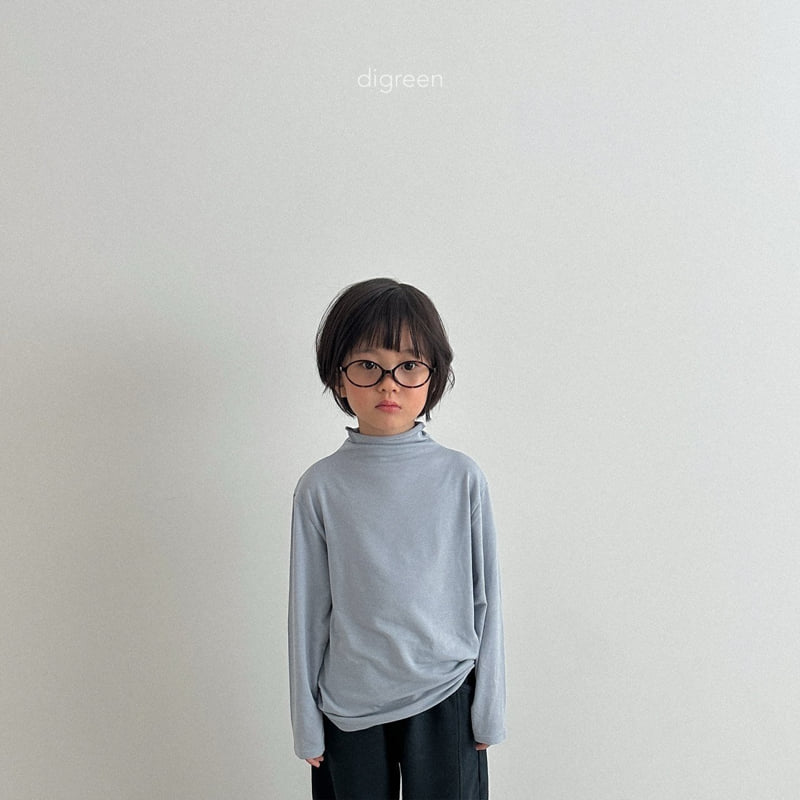 Digreen - Korean Children Fashion - #designkidswear - Glutinous Rice Turtleneck Tee - 5