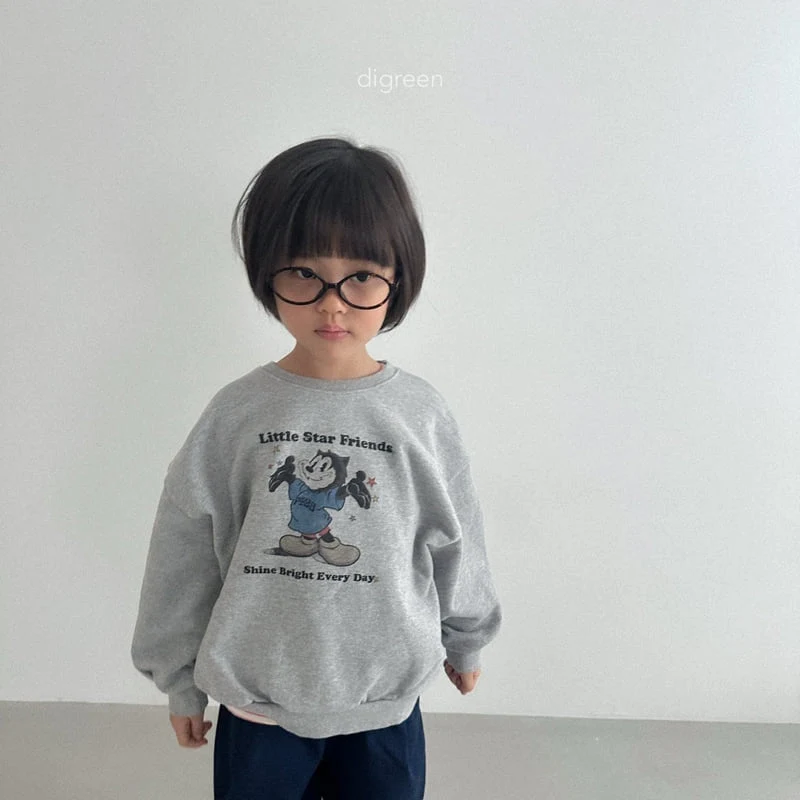 Digreen - Korean Children Fashion - #designkidswear - Nyangstar Sweatshirt - 5