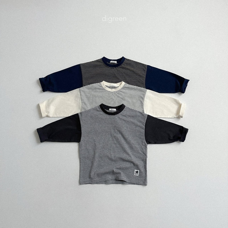 Digreen - Korean Children Fashion - #designkidswear - Color-block ST Tee