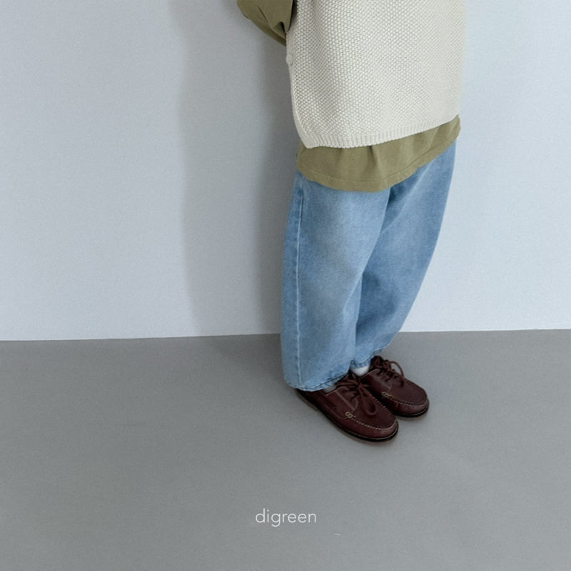 Digreen - Korean Children Fashion - #discoveringself - Volume Denim Pants - 12