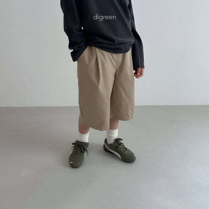 Digreen - Korean Children Fashion - #fashionkids - Cotton Pintuck Bermuda Pants - 12