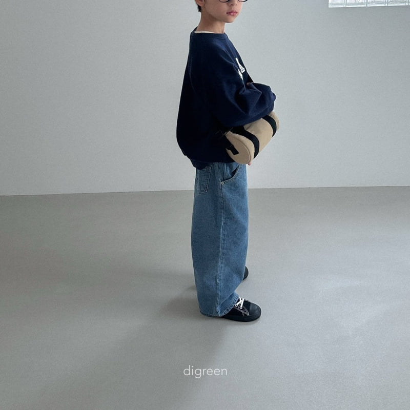 Digreen - Korean Children Fashion - #fashionkids - Slash Denim Pants - 10