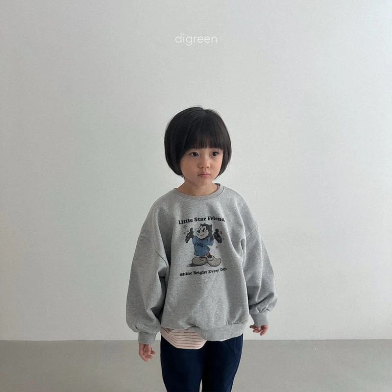 Digreen - Korean Children Fashion - #fashionkids - Nyangstar Sweatshirt - 7