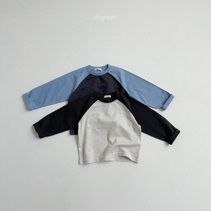 Digreen - Korean Children Fashion - #fashionkids - Slit Raglan Tee