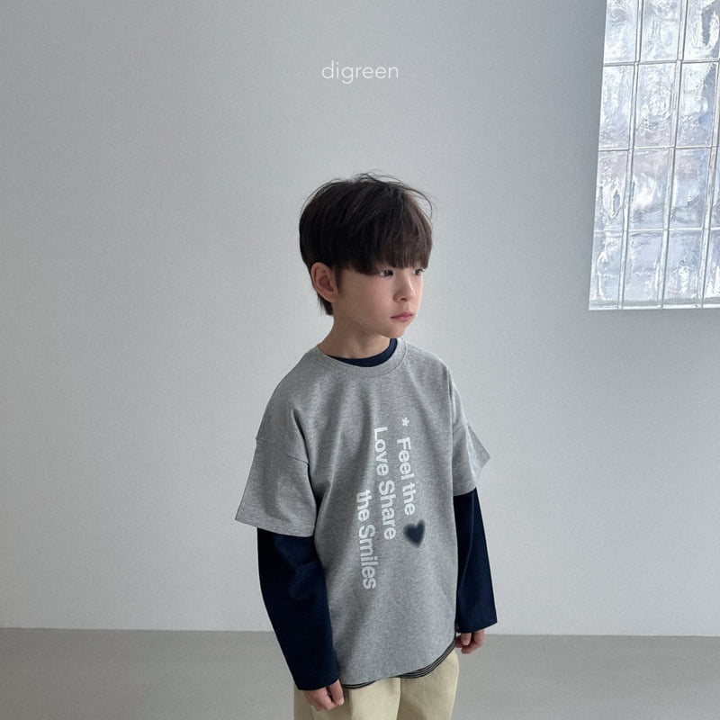 Digreen - Korean Children Fashion - #kidsshorts - Loveshare Tee - 7