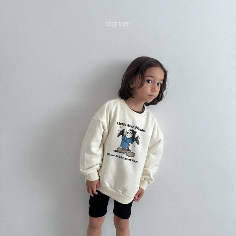 Digreen - Korean Children Fashion - #kidsshorts - Nyangstar Sweatshirt - 8
