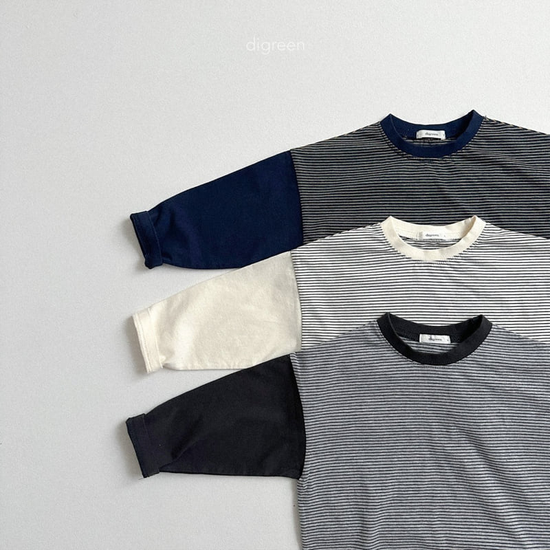 Digreen - Korean Children Fashion - #fashionkids - Color-block ST Tee - 4