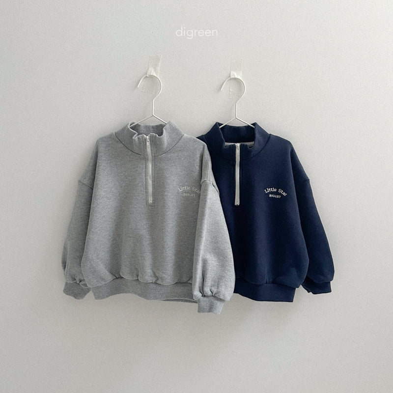 Digreen - Korean Children Fashion - #kidsshorts - Little Half Zip-up