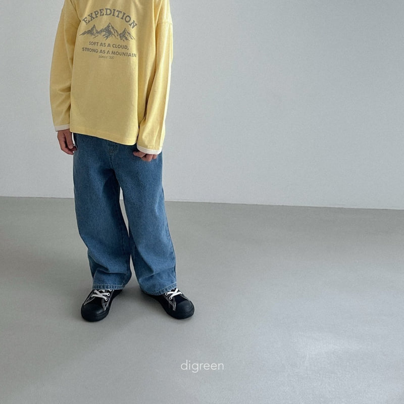 Digreen - Korean Children Fashion - #kidsstore - Slash Denim Pants - 12