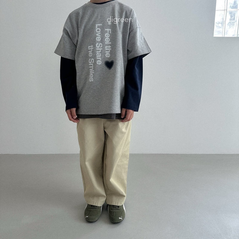 Digreen - Korean Children Fashion - #kidsstore - Loveshare Tee - 8