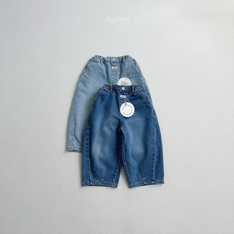 Digreen - Korean Children Fashion - #kidsstore - Volume Denim Pants