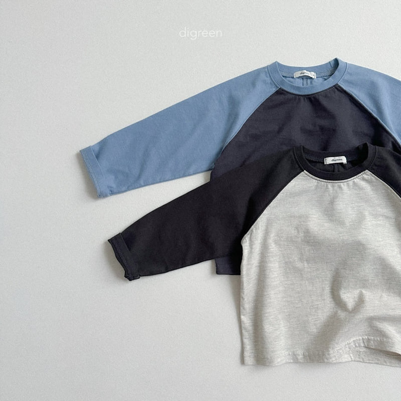 Digreen - Korean Children Fashion - #kidsstore - Slit Raglan Tee - 3