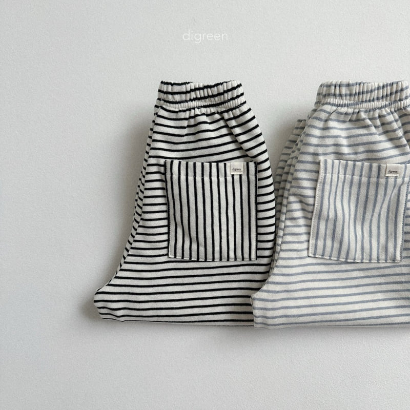 Digreen - Korean Children Fashion - #kidsstore - Stripe Jogger Pants - 3