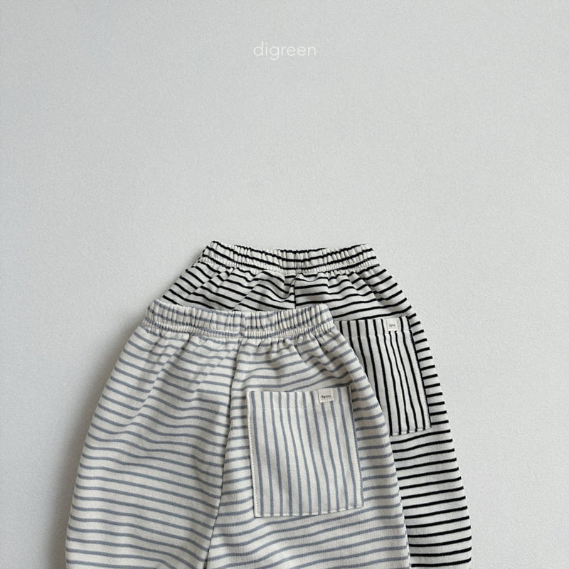 Digreen - Korean Children Fashion - #kidsstore - Stripe Jogger Pants - 4