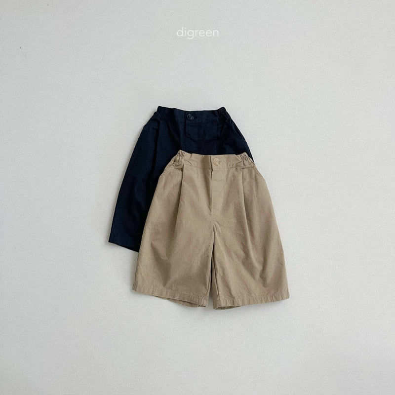 Digreen - Korean Children Fashion - #littlefashionista - Cotton Pintuck Bermuda Pants