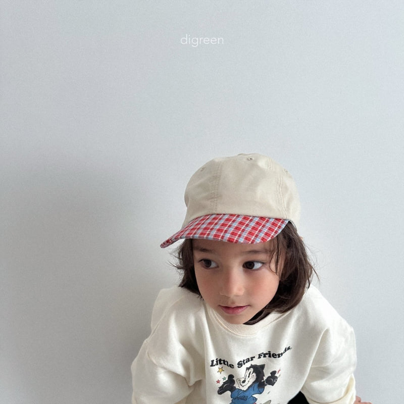 Digreen - Korean Children Fashion - #littlefashionista - Under Check Cap - 5