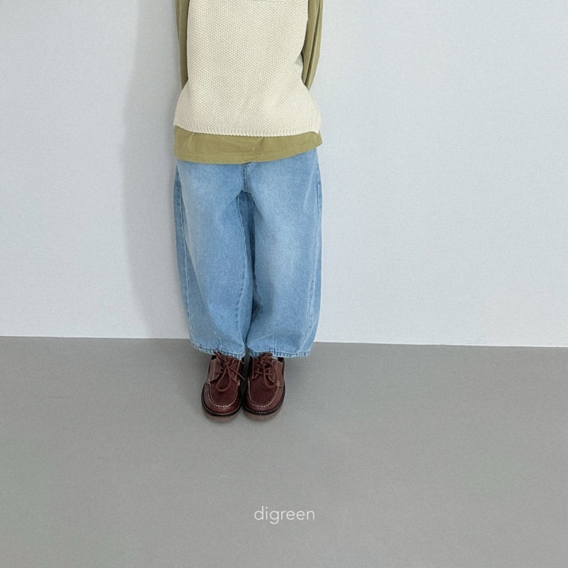 Digreen - Korean Children Fashion - #magicofchildhood - Volume Denim Pants - 5