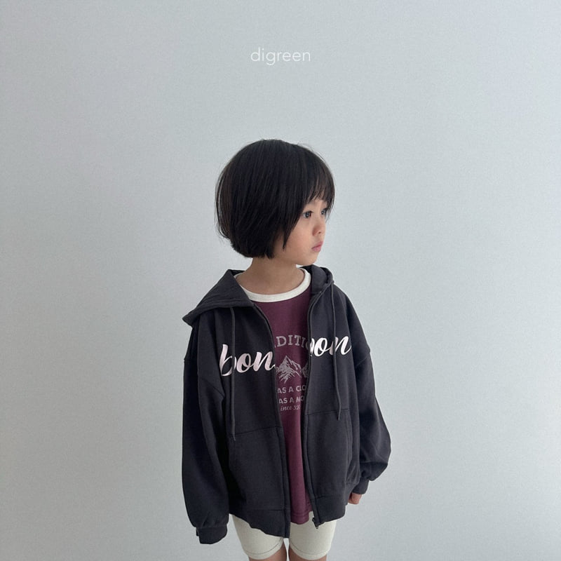 Digreen - Korean Children Fashion - #magicofchildhood - Bongbong Hoodie Zip-up - 11