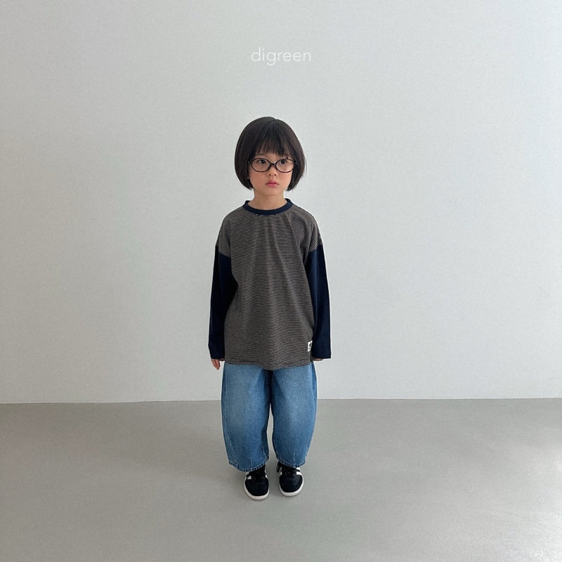 Digreen - Korean Children Fashion - #magicofchildhood - Color-block ST Tee - 9
