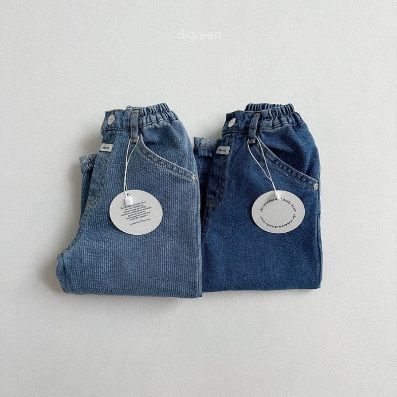 Digreen - Korean Children Fashion - #minifashionista - Slash Denim Pants