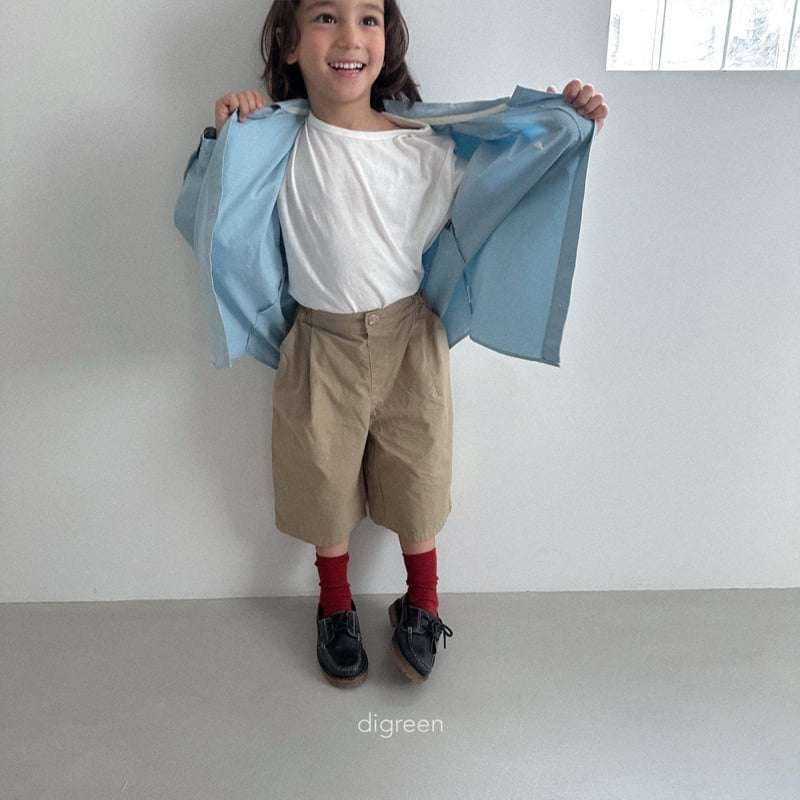 Digreen - Korean Children Fashion - #minifashionista - Cotton Pintuck Bermuda Pants - 4