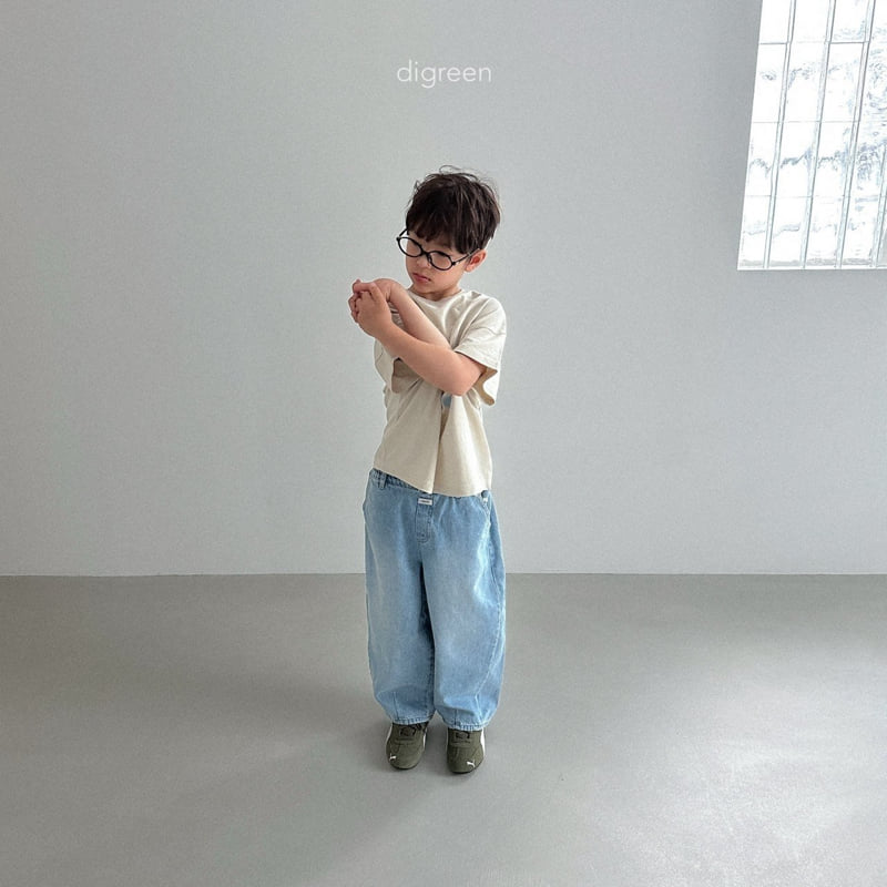 Digreen - Korean Children Fashion - #prettylittlegirls - Volume Denim Pants - 7