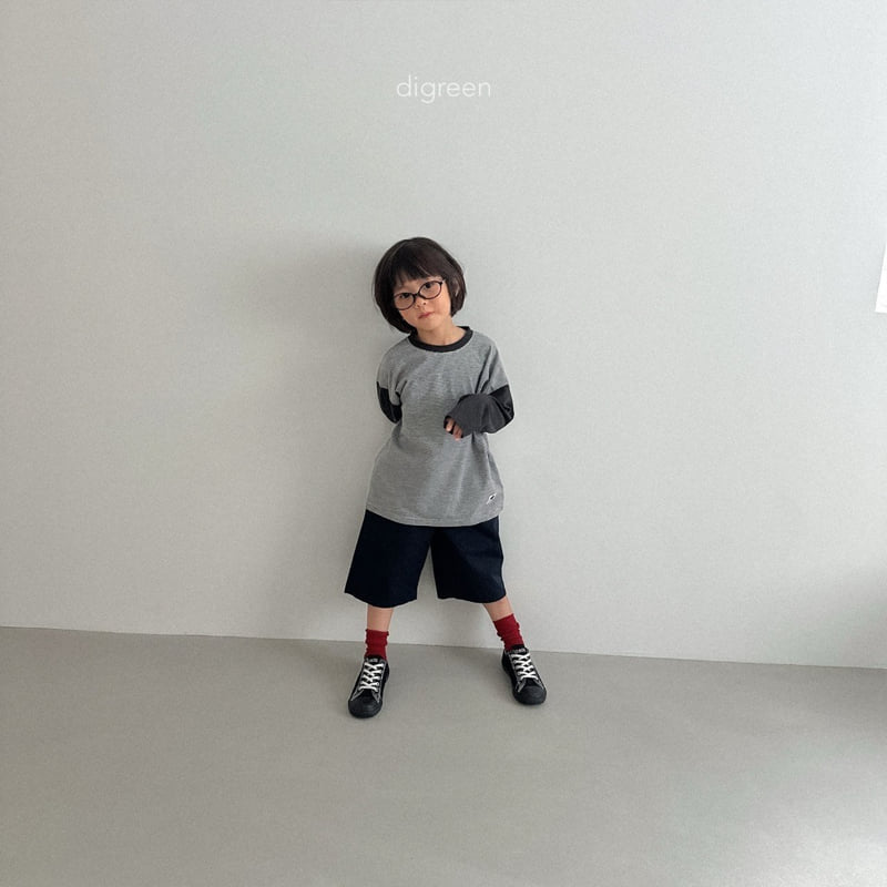 Digreen - Korean Children Fashion - #prettylittlegirls - Color-block ST Tee - 11