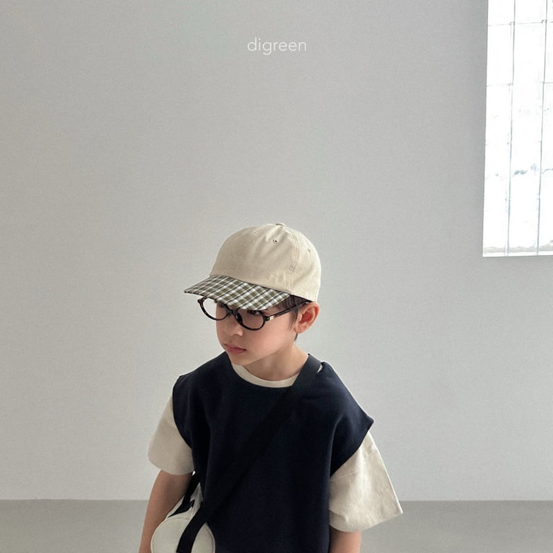 Digreen - Korean Children Fashion - #prettylittlegirls - Under Check Cap - 8