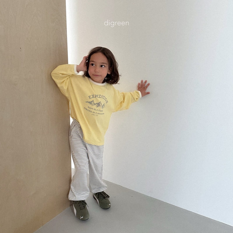 Digreen - Korean Children Fashion - #prettylittlegirls - Stripe Jogger Pants - 9