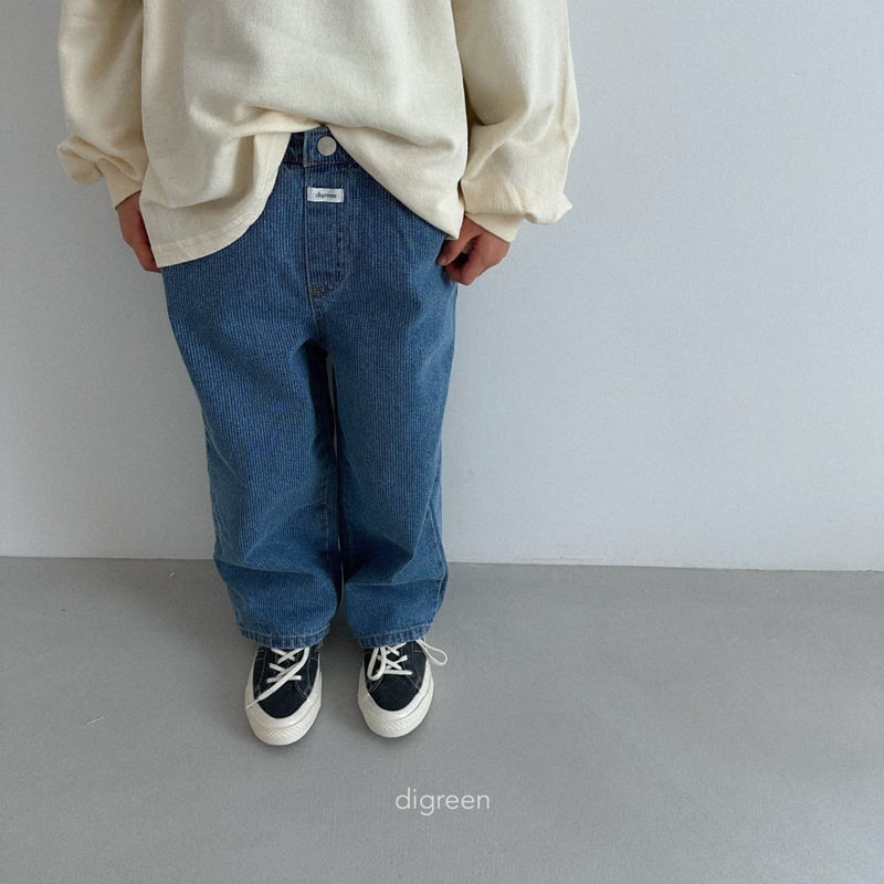 Digreen - Korean Children Fashion - #stylishchildhood - Slash Denim Pants - 5