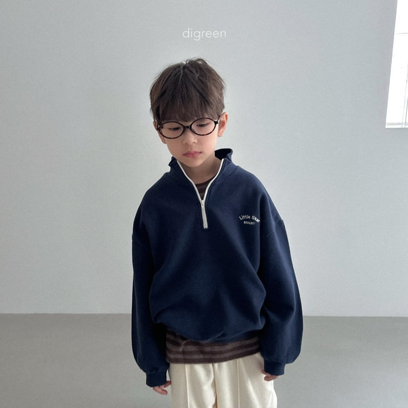 Digreen - Korean Children Fashion - #stylishchildhood - Little Half Zip-up - 11