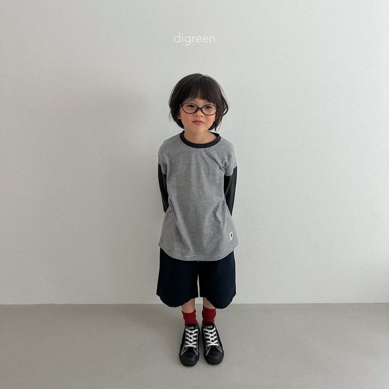 Digreen - Korean Children Fashion - #todddlerfashion - Color-block ST Tee - 12