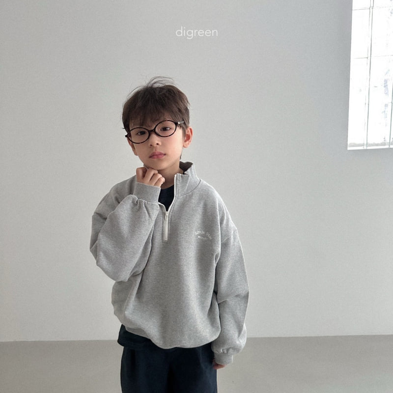 Digreen - Korean Children Fashion - #todddlerfashion - Little Half Zip-up - 9