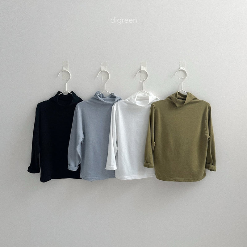 Digreen - Korean Children Fashion - #toddlerclothing - Glutinous Rice Turtleneck Tee